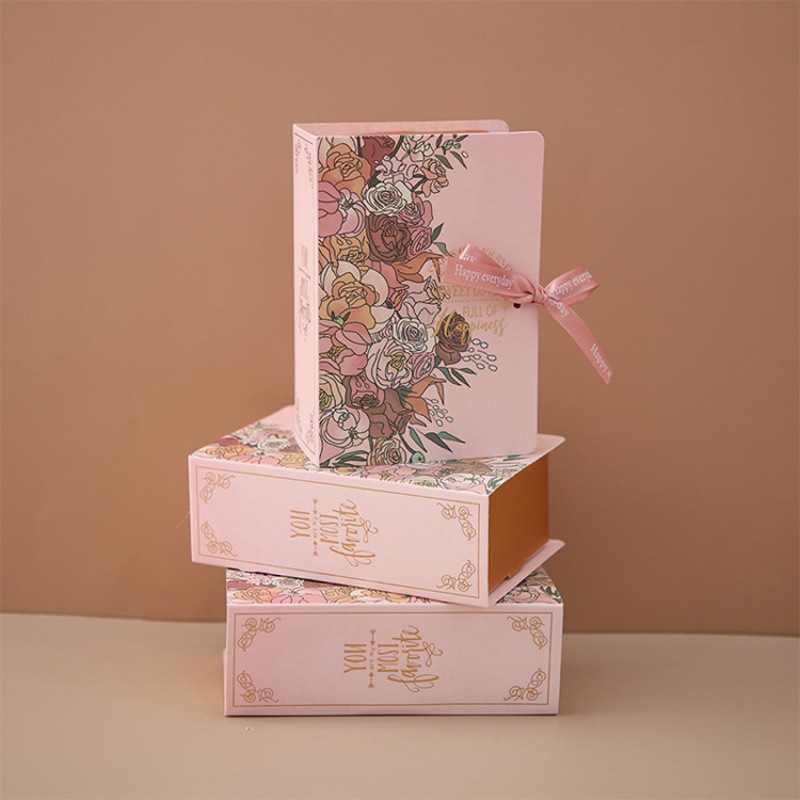 Picture of Creative Books Candy Box INS Wind Accompanying Gift Wedding Candy Box Gift Packaging Box Wedding Candy Gift Box