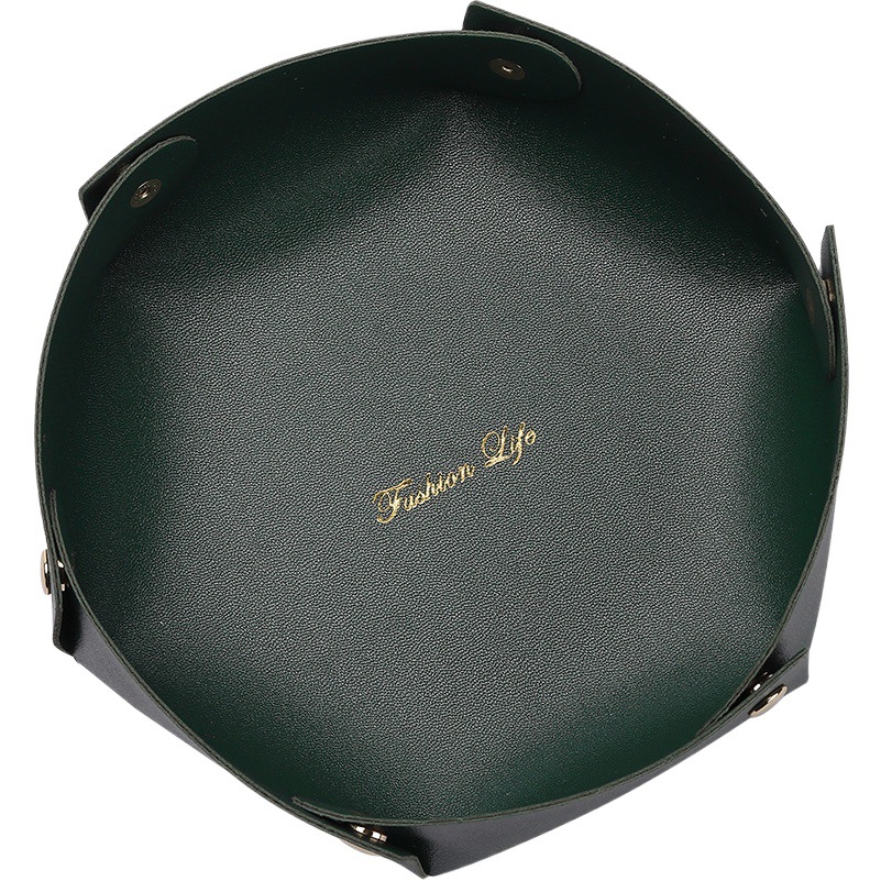 Nordic ins leather storage tray door key desktop jewelry storage box storage wholesale generation