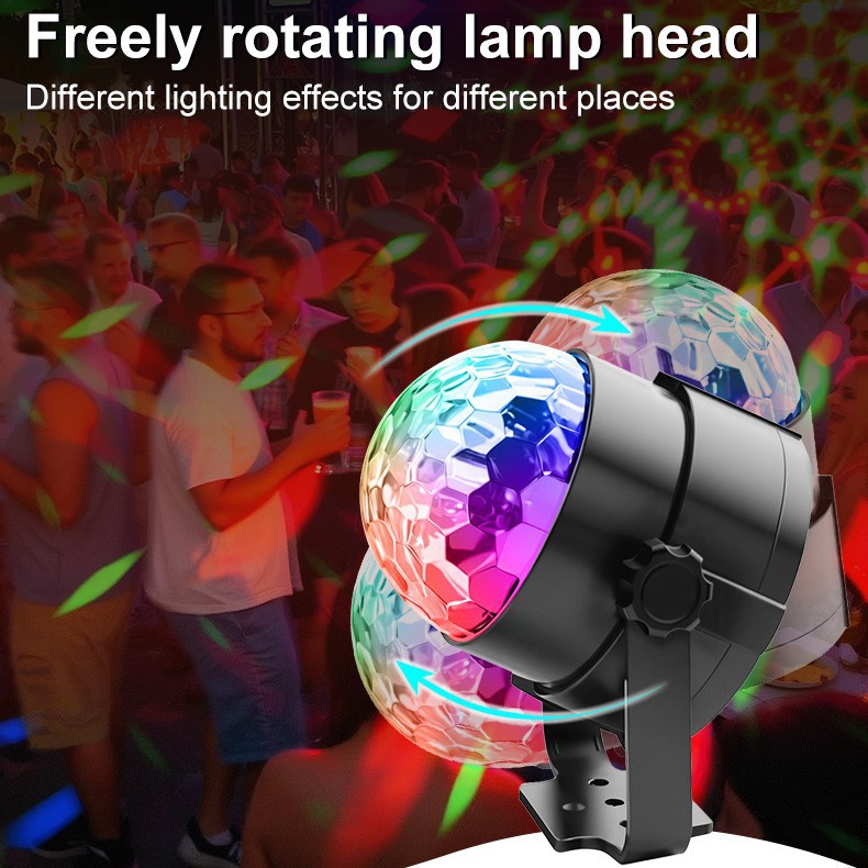 Cross-Border Popular Starry Sky Projection Atmosphere Light Rotating Small Magic Ball 5V Northern Lights Water Ripple Stage Light with Complete Qualifications