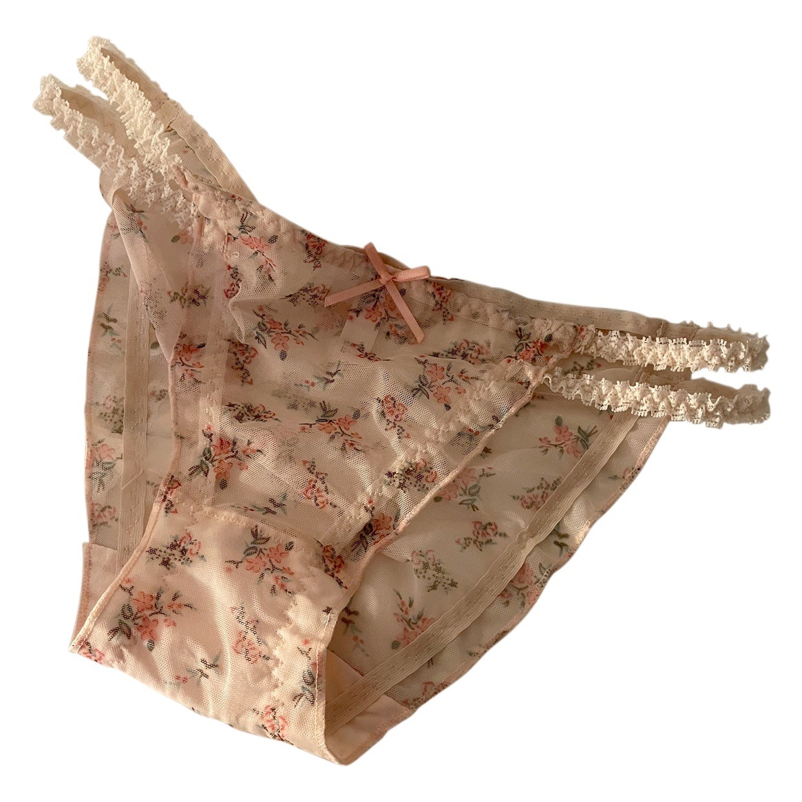 Ins Pure Desire Fairy* Japanese Style Girl Sweet Lace Panties Feminine Floral Low Waist Women's Briefs Wholesale