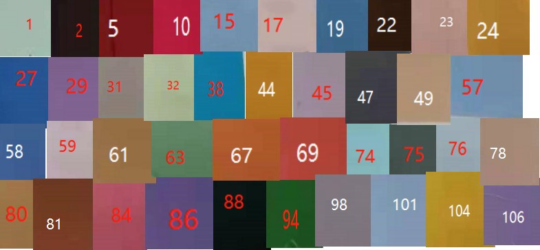 Picture of Hot sale 50 color DIY handmade solid color plain color cloth decorative cloth small cloth head cloth group fabric spot wholesale