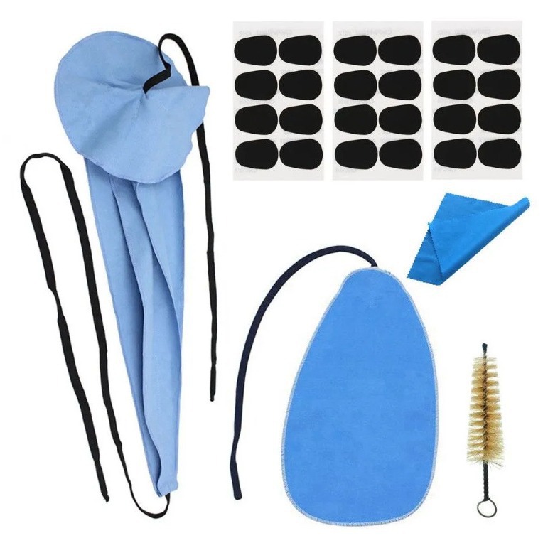 Saxophone cleaning brush strip cloth saxophone cleaning tool suit tooth pad