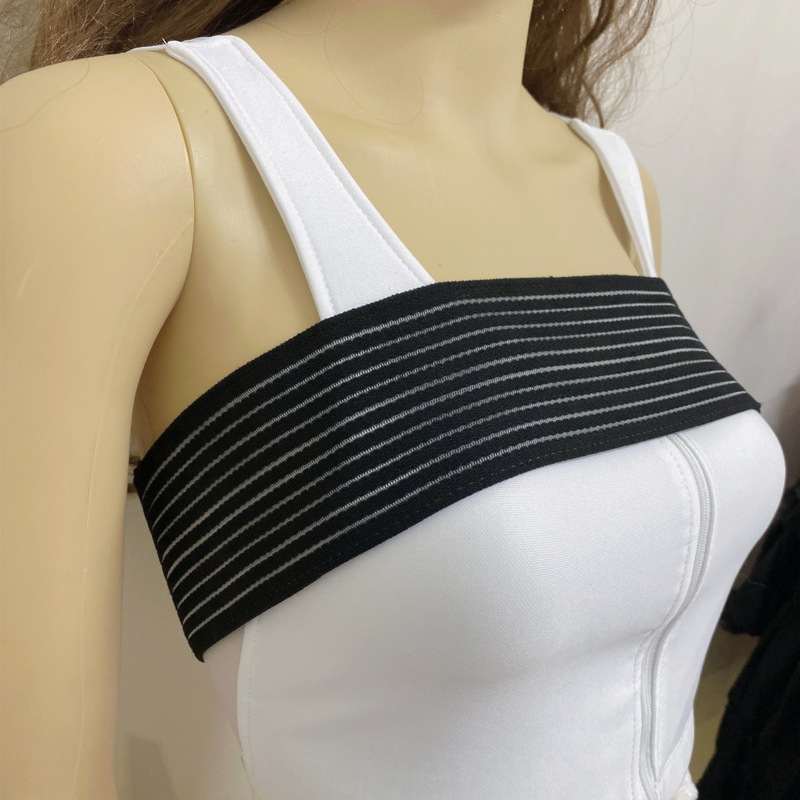 Chest Pressure Rope Skipping Running Chest Fixed Belt Elastic Belt Chest Belt High Strength Sports Bandage Chest Protection Belt Shockproof and Breathable