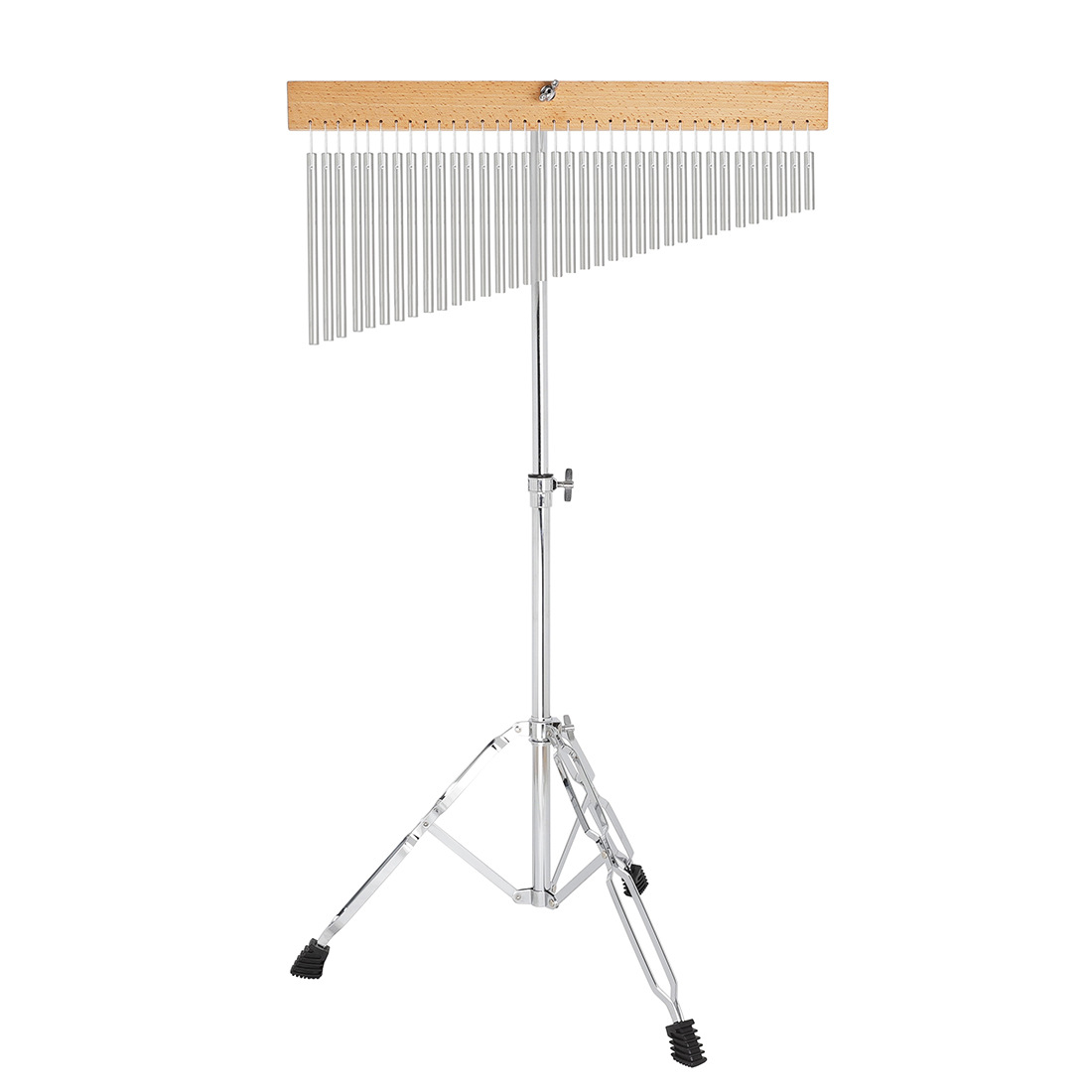 Picture of Percussion instrument 36 sound wind chime silver plating can lift row chime band accompaniment sound tree with bracket wind chime wholesale