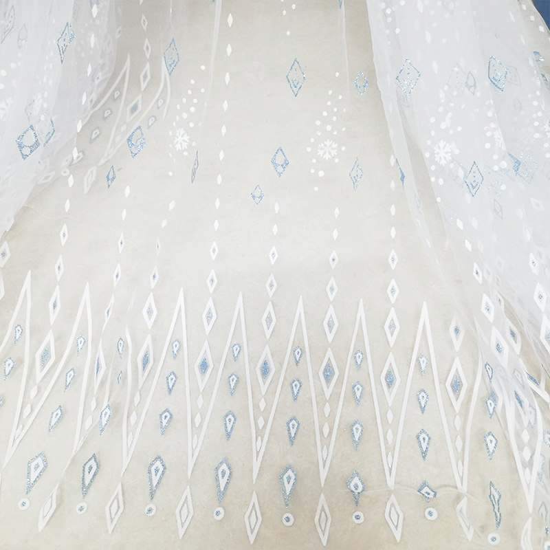Two-color offset printing gold mesh dress women's gauze skirt transparent soft yarn nylon american net TUTU skirt baby clothes toy