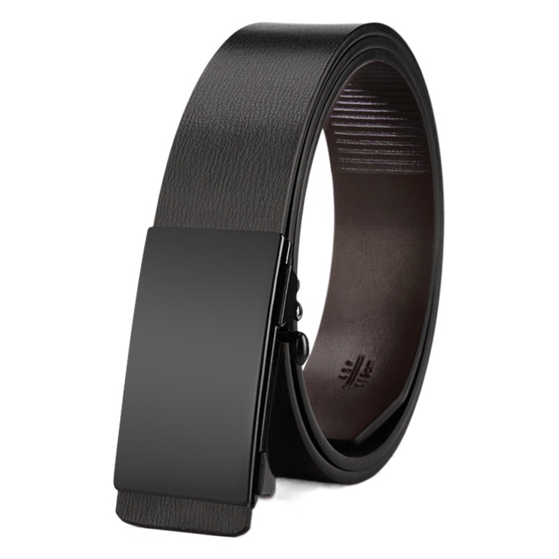 Men's Fashion Toothless Automatic Buckle Belt Men's Youth Trendy All-match Casual Belt Simple Personalized Business Belt