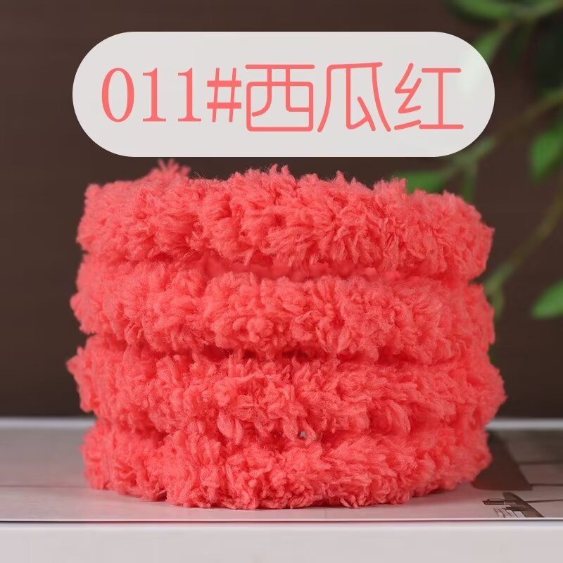 Picture of 15mm coral fleece twist bar super thick super dense handmade diy material bag puppy cat rabbit wool top