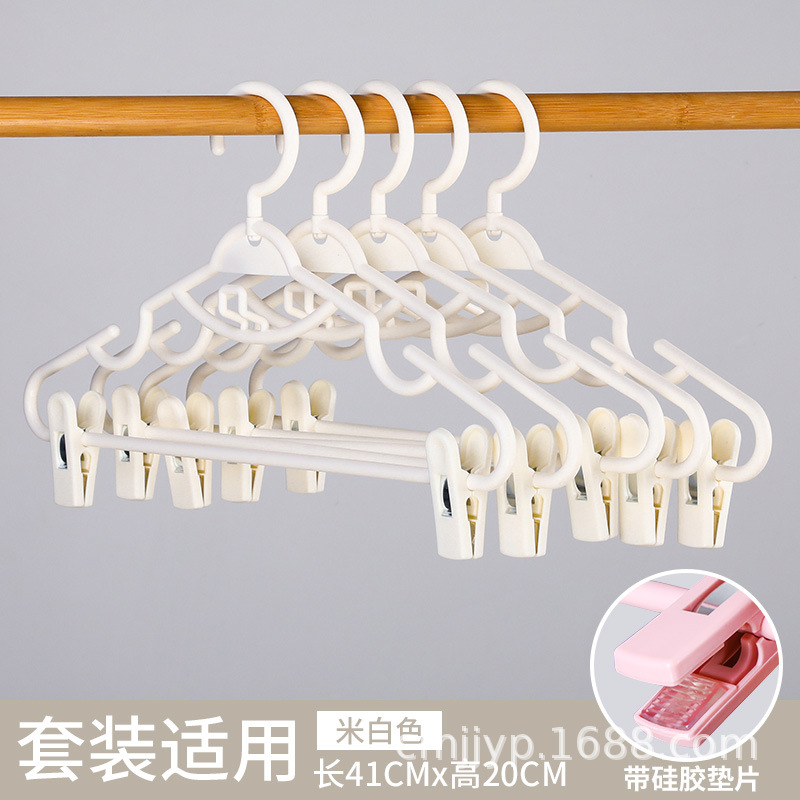Picture of Household Hanger with Clip Hanfu Clothes Hanging Skirt Hanger Drying Rack JK Clothes Rack