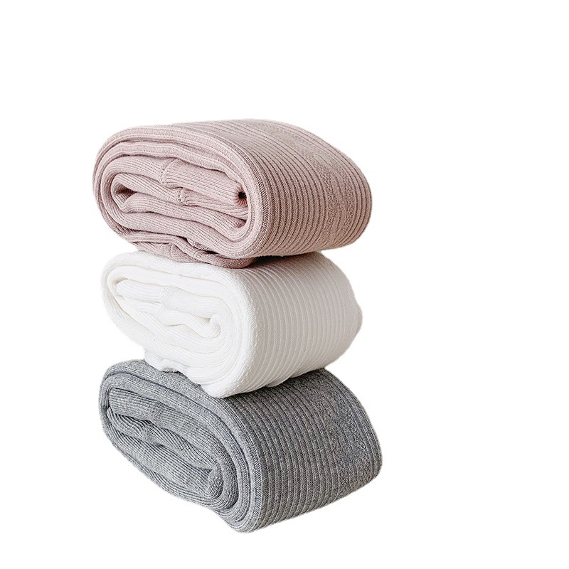 Picture of Girls' Leggings Autumn and Winter fleece-lined Baby Pantyhose Baby Warm Solid Color Children Pantyhose Thickened One-piece Pants