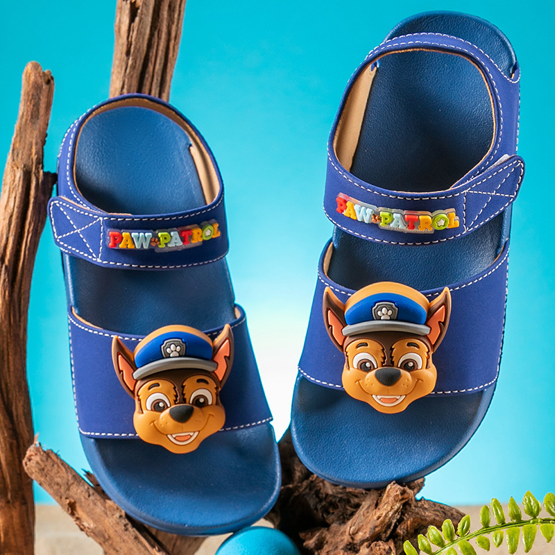 Wang Wang Team Genuine Sandals for Boys and Girls Summer New Children's Beach Shoes Non-slip Soft Sole Lightweight Sandals for Boys and Girls