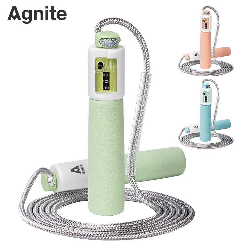 Deli F4111 Angnaite Counting Cotton Rope Rope Skipping Rope Special Rope for High School Entrance Examination Children's Exercise Fitness Rope Skipping Rope