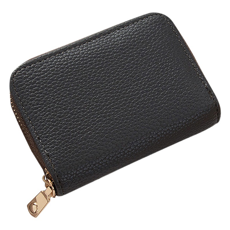 New 2025 Korean Style Card Holder for Women Short Simple Pure Color Multi-Card Slot Large Capacity Zipper Student Coin Purse for Women