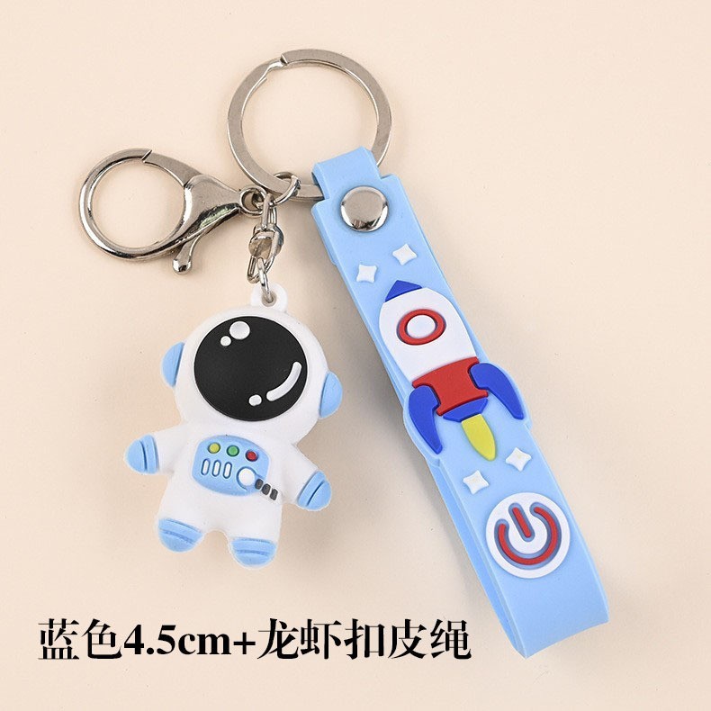 Picture of Spot cartoon astronaut keychain ornaments cute schoolbag anti-lost spaceman doll pendant handbag accessories