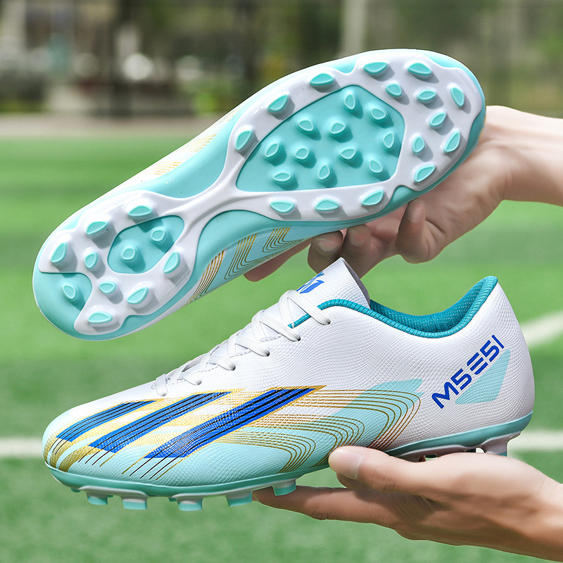 Cross-border Messi new football shoes boys and girls students long tf broken nails adult grass training sneaker