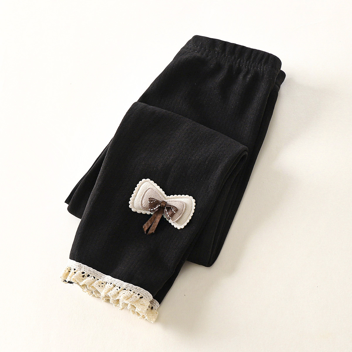 Picture of Children's Leggings Autumn New 2024 Girls Velvet Thin Baby Outer Lace Trousers Girls Pants
