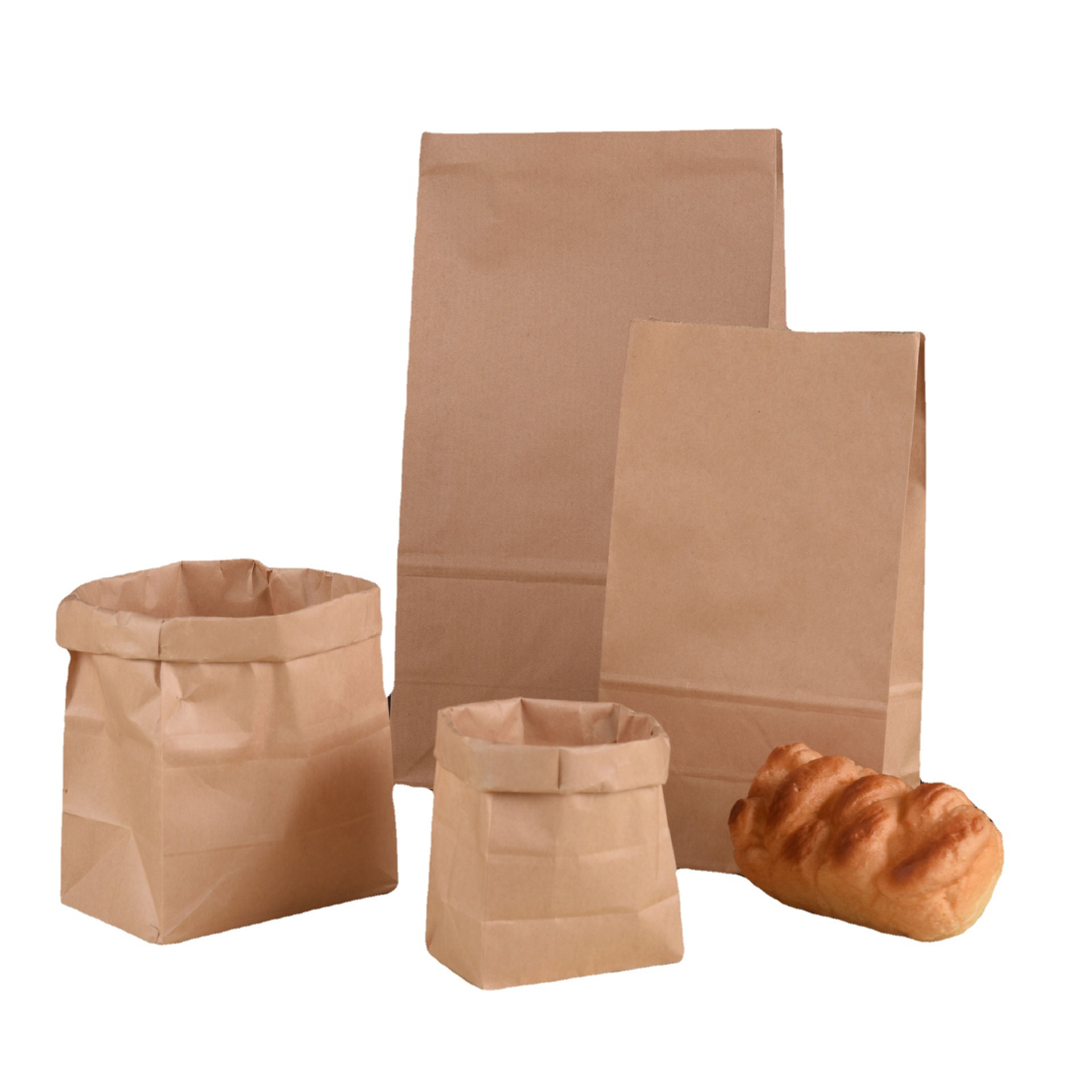 Picture of Factory direct thick material large quantity price excellent fast printing LOGO kraft paper bag catering take-out clothing bag