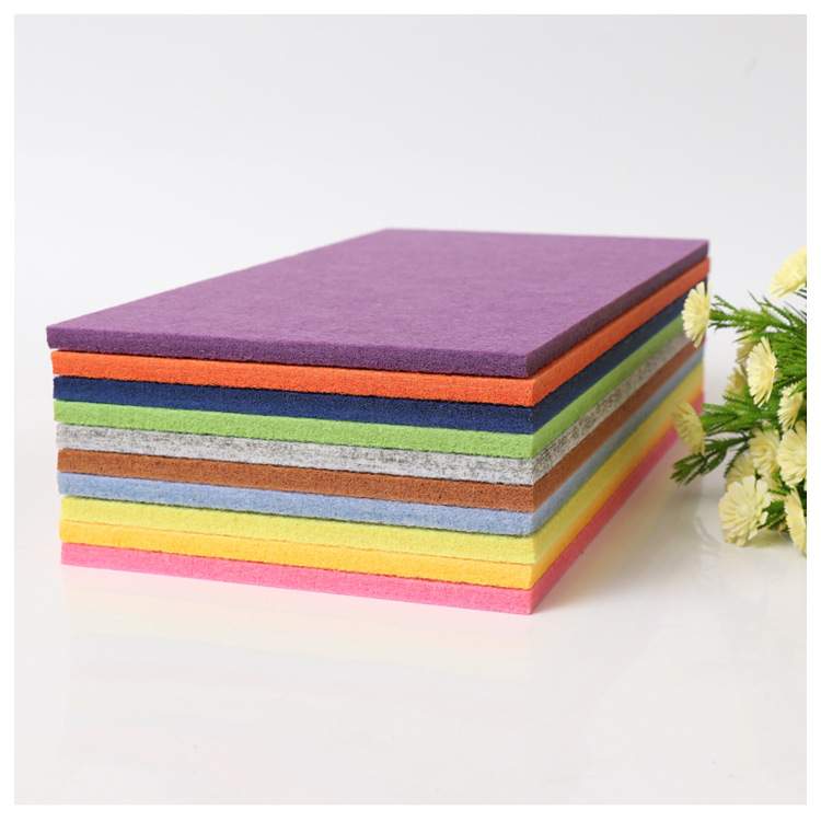 Polyester fiber 9mm felt sound insulation board wholesale sound-absorbing message board kindergarten ktv background wall decorative display board