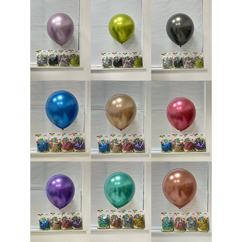 Picture of 18 inch metal balloon Jiangsu Yehua spot wholesale birthday party celebration atmosphere layout round balloon