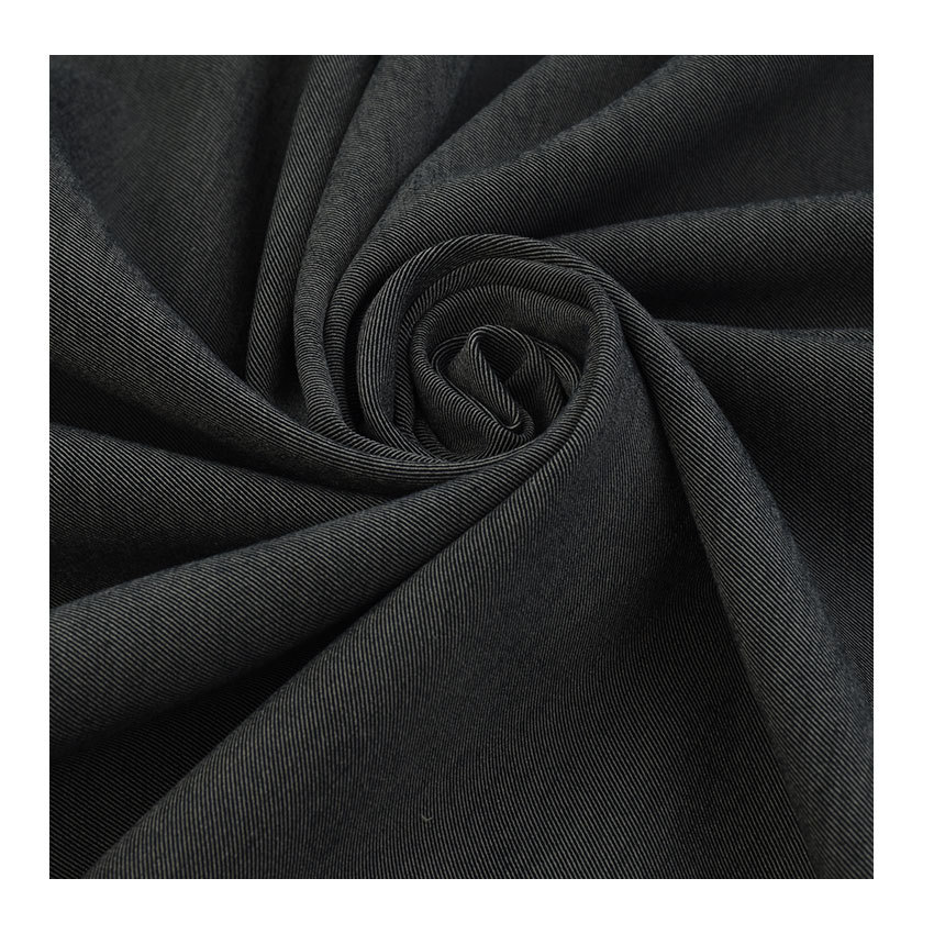 C/T cotton polyester (black weft) four-sided elastic double-layer cloth elastic cloth empty soft combed cotton blend 330g