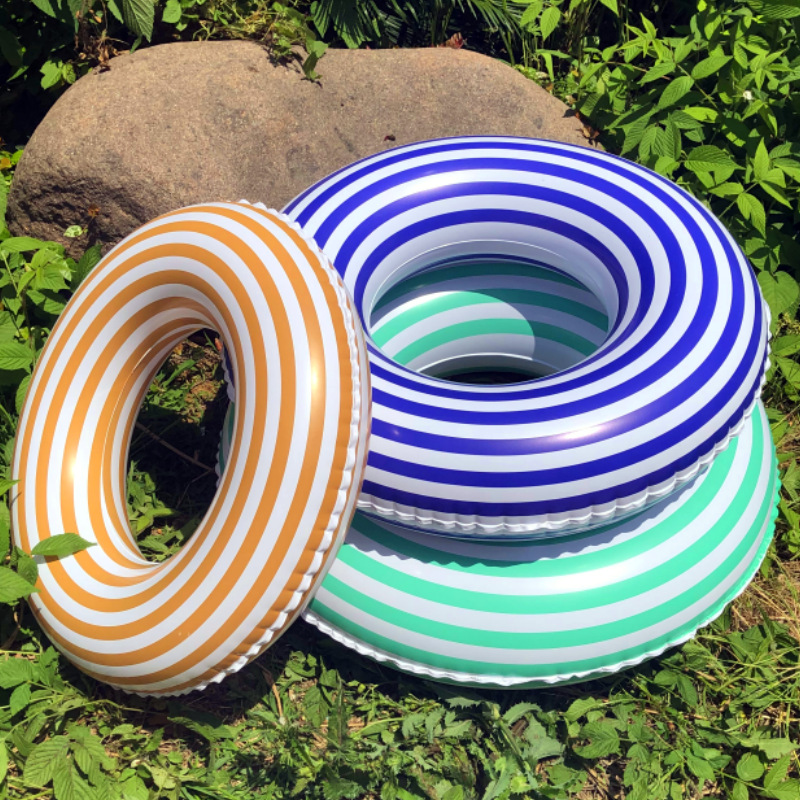 Picture of Factory hot-selling inflatable swimming ring swimming ring thickened adult floating ring letter Bai shell swimming ring