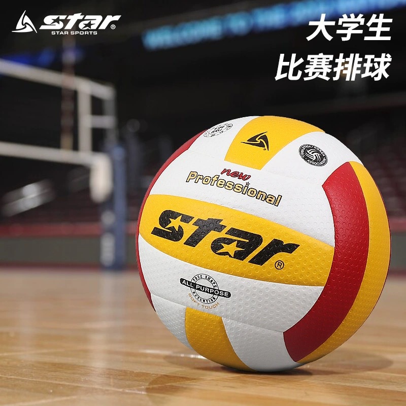 Genuine Star No. 5 Volleyball 315 College Student Indoor High School and College Entrance Examination Special Standard Hard Volleyball Microfiber Leather Body Examination