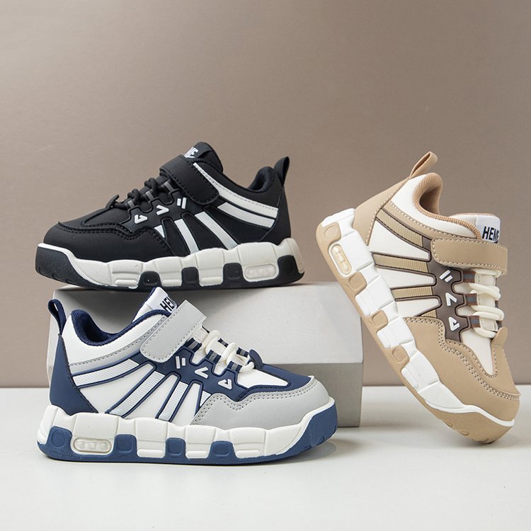 Children's Sports Shoes New 2025 Spring and Autum Comfortable Leather Fashionable Casual Shoes for Middle and Large Kidsren Student Kidsren's Shoes