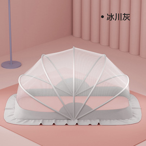 Picture of Baby Mosquito Net Baby Yurt Anti-mosquito Full Cover Foldable Baby Newborn Children's Bed Bottomless Universal