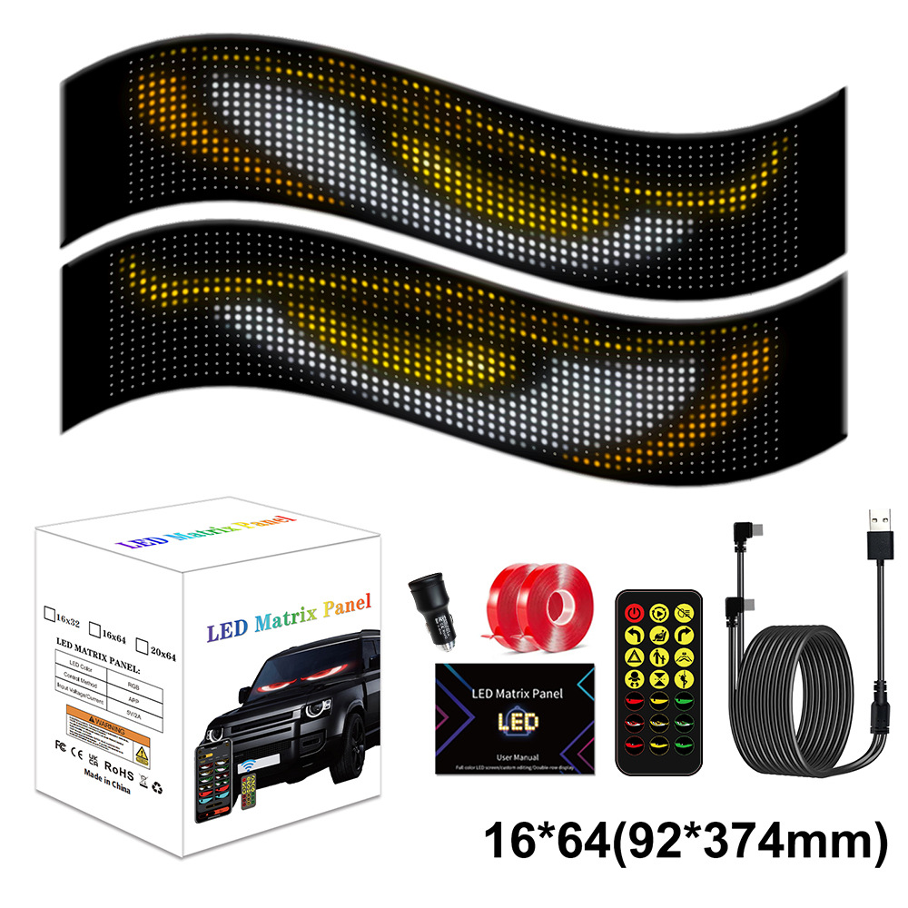 Picture of Led Flexible Screen Flexible Display with Sticker Screen App Bluetooth Control Door Advertising Screen E-Sports Room Entertainment Screen