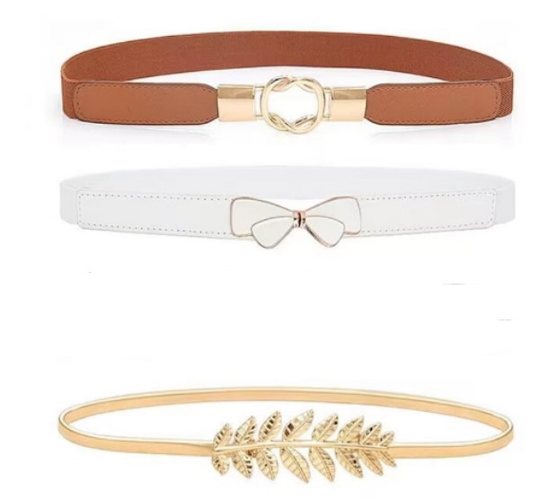 Picture of Simple Fashion Elastic Buckle Women's Thin Belt Women's Skirt Decorative Belt Elastic Belt with Belt