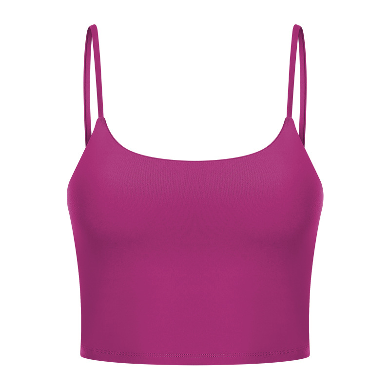 Picture of New Yoga Top Women's Sports Underwear with Chest Pad Thin Belt Beauty Back Fitness Vest Sling Yoga Clothing C5238