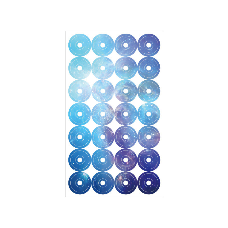 Picture of Donut Loose-leaf Paper Hole Patch Loose-leaf Repair Transparent Paste Protective Paper A5A6A7 Universal Ring Sticker