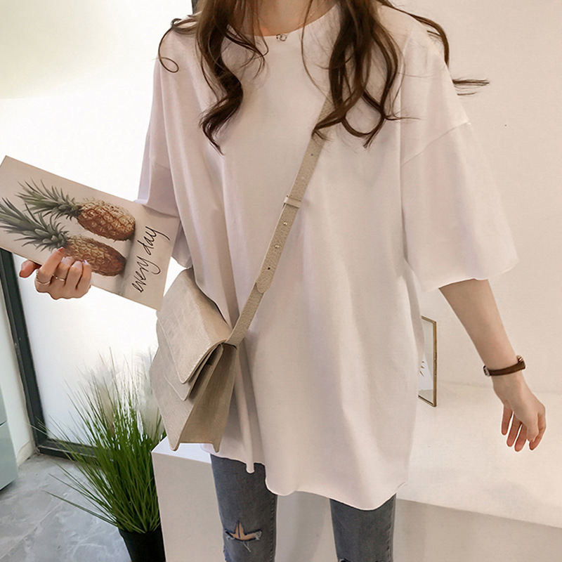 Summer 2025 New Candy Color T-shirt Women's Short Sleeve Student Loose South Korea ins Half Sleeve Top Clothes Women's Wholesale