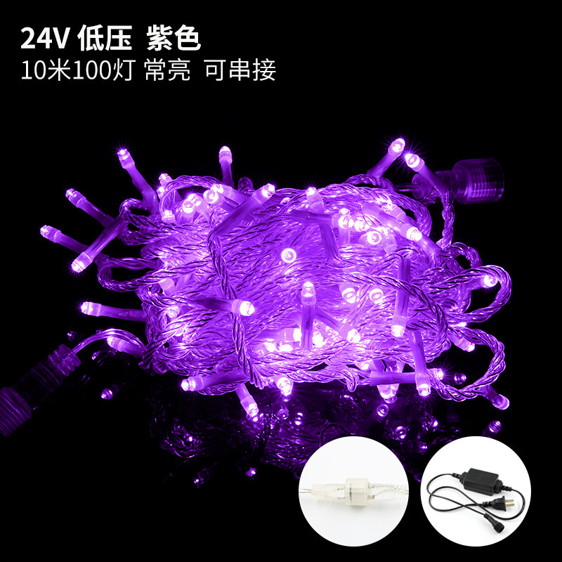 Picture of 24V low voltage led lights string stars courtyard trees decorative flashing lights outdoor engineering lighting waterproof lights wholesale