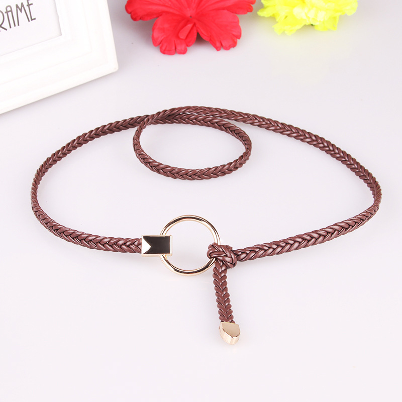Picture of New ladies thin belt hand woven thin belt dress decoration Joker casual belt wholesale 617