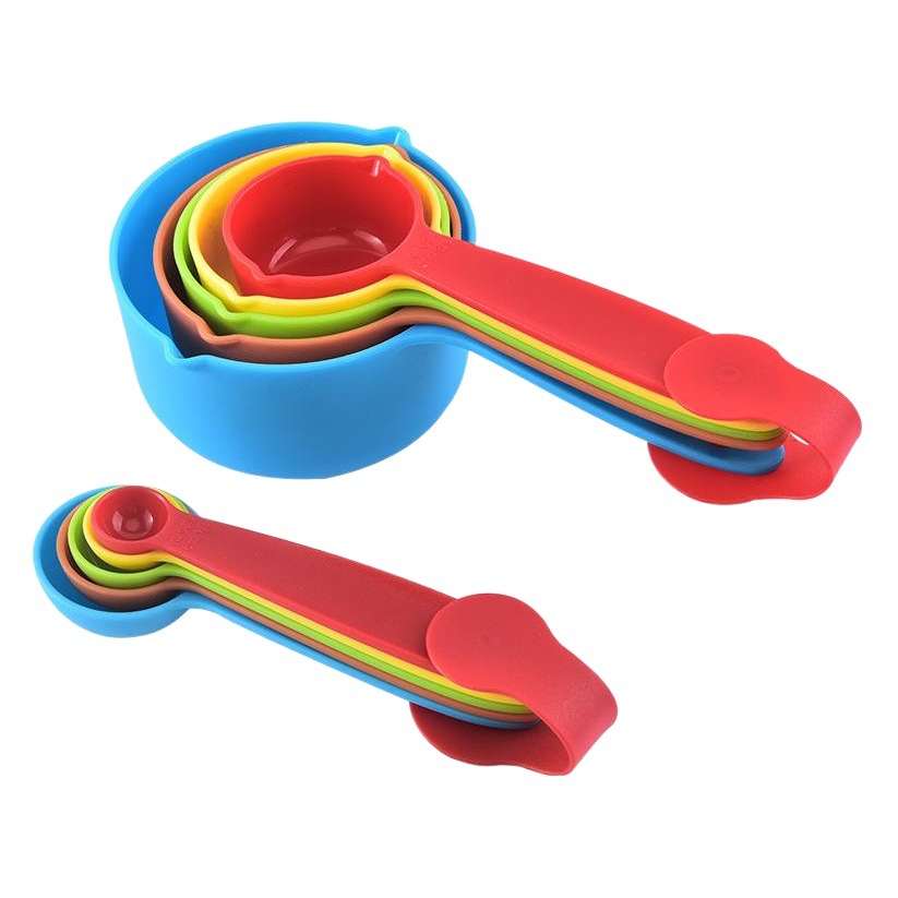 Manufacturer Wholesale Plastic Measuring Cup Measuring Spoon 5-Piece Set Pp Measuring Spoon Set Measuring Spoon Creative Measuring Cup Spoon Set