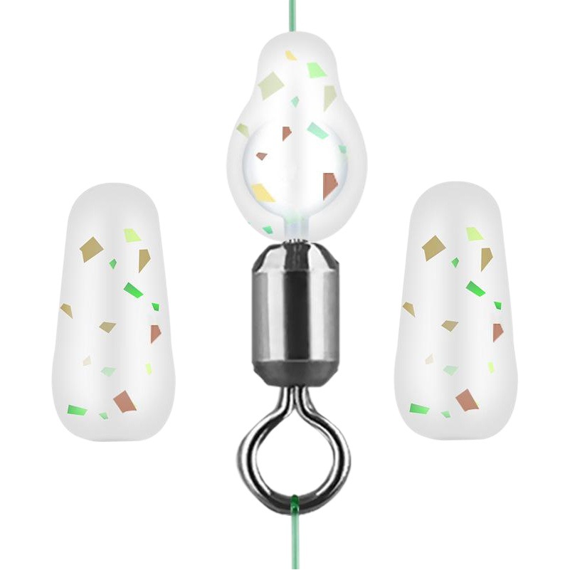 Aohu large object anti-wrapping bean silicone space bean anti-wrapping fishing main line accessories eight-character ring set large object Bean