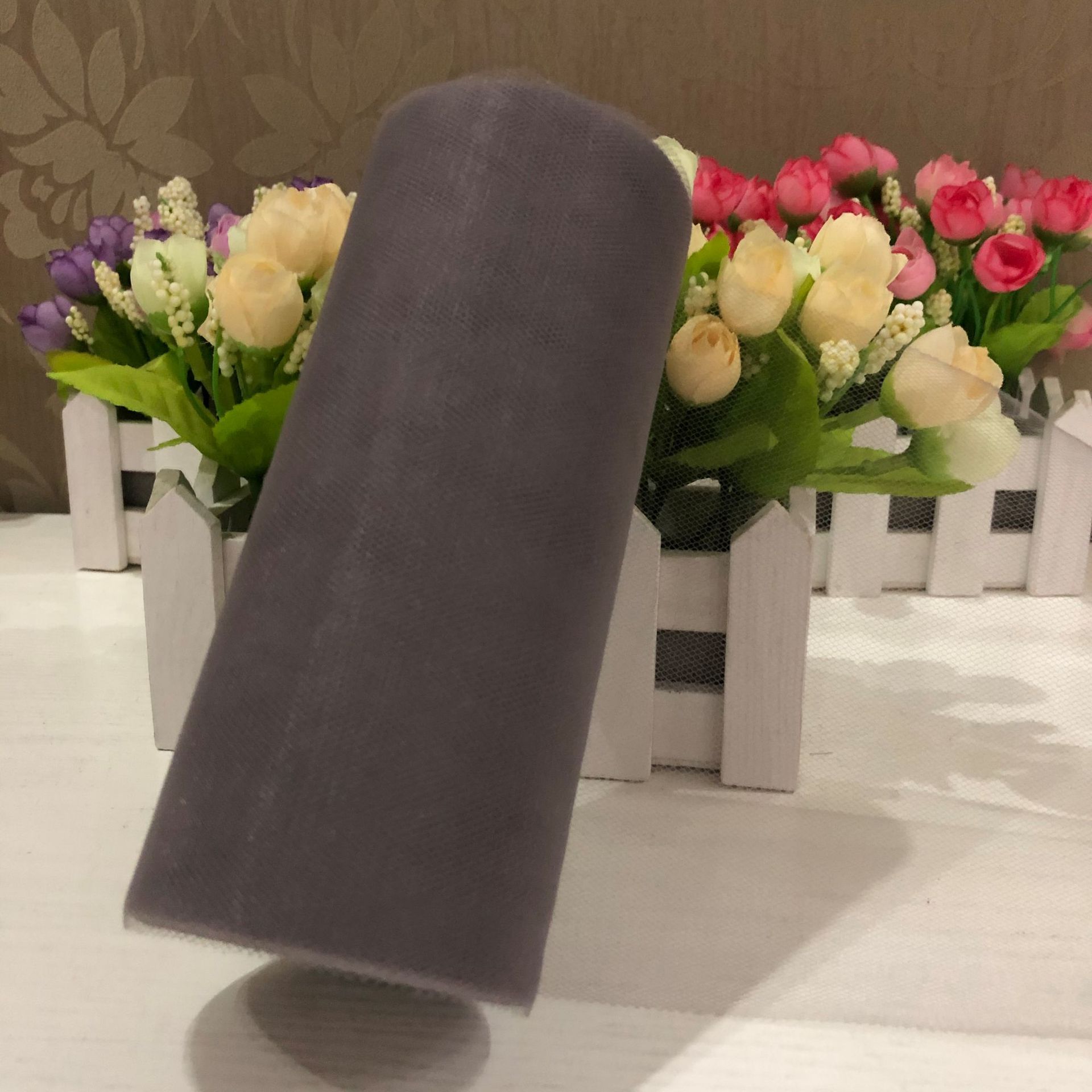 Picture of Wedding party decoration American mesh roll tutu skirt birthday table skirt tulle yarn wedding decoration 15cm * 25 yards