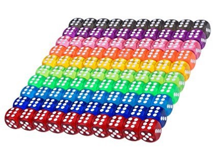 Picture of 16mm transparent dot dice transparent color Foreign trade cross-border products rounded transparent crystal sieve