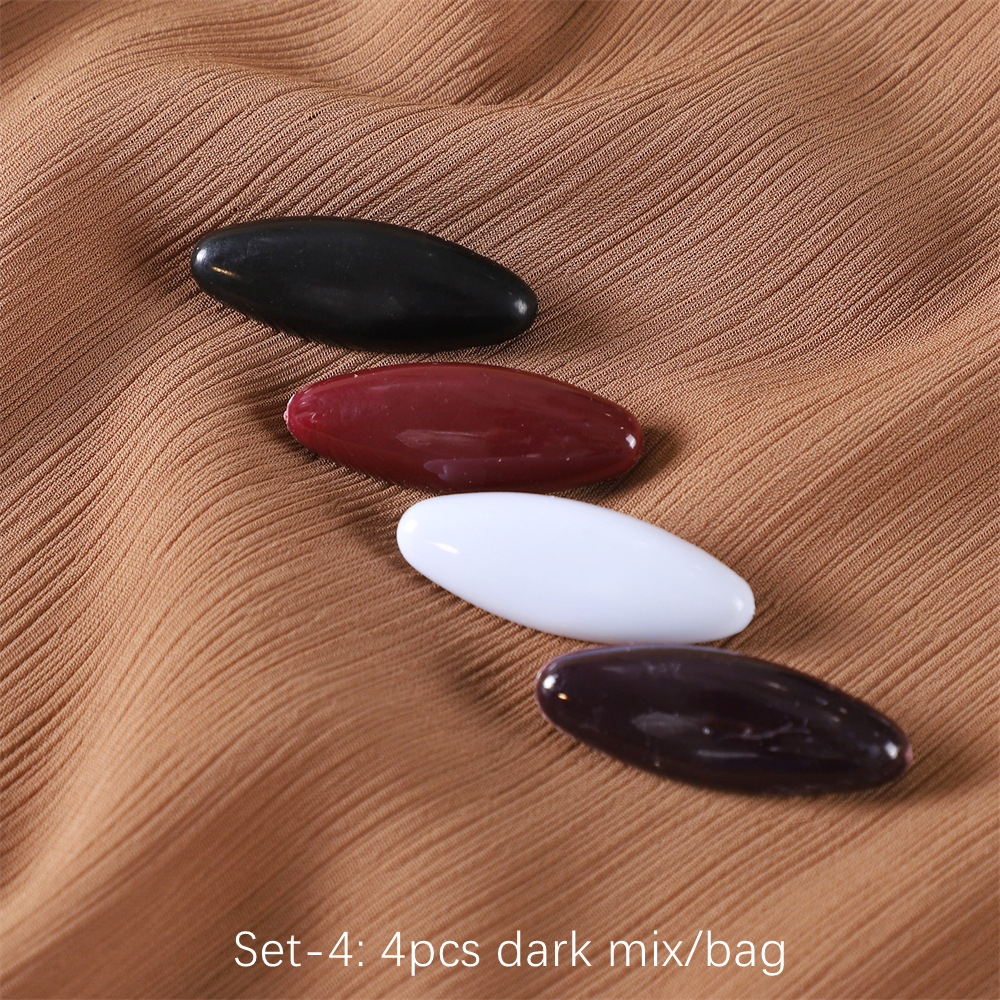 Picture of Cross-Border Plastic Color Safety Pin Hijab Pin Silk Scarf Clip Neck Clip Scarf Buckle Anti-Exposure Pin Drop Shipping