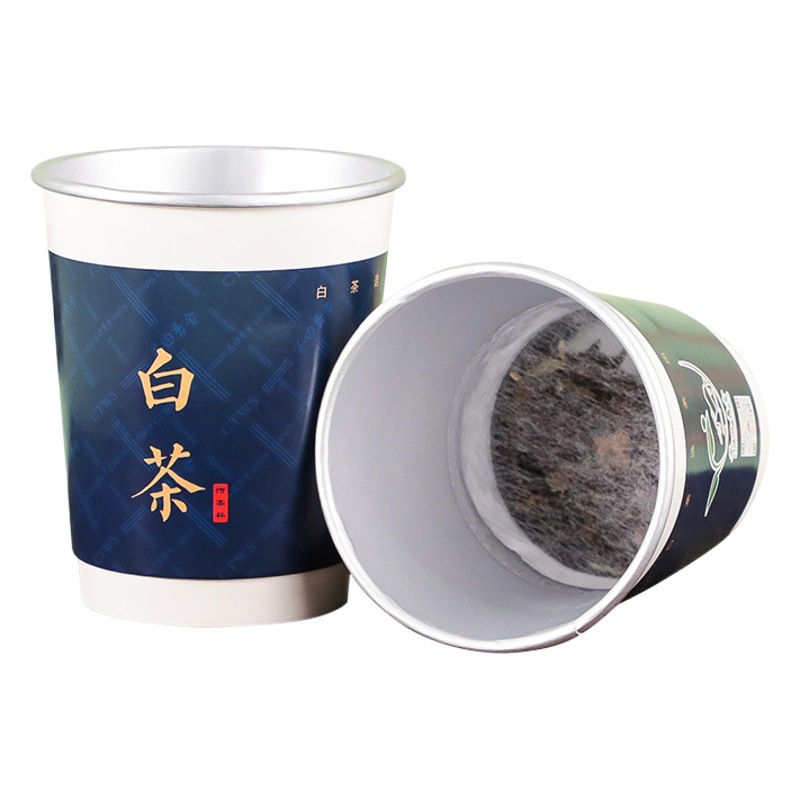 Factory Direct sale hidden tea cup customized disposable self-contained tea cup medium tea wholesale built-in white tea paper cup