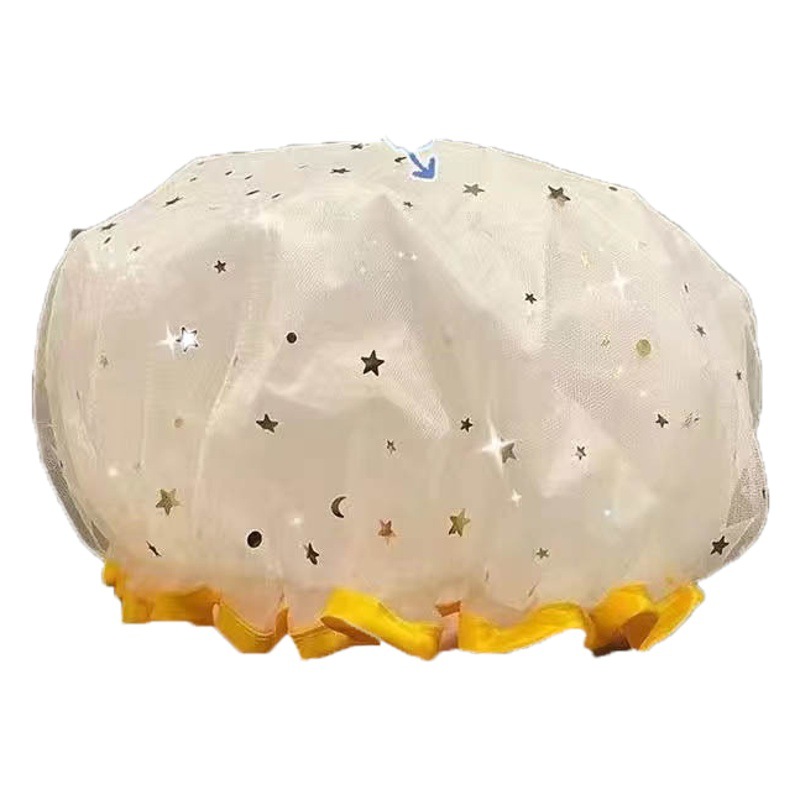 Shower Cap Women's Waterproof Bathing Household Special Makeup Kitchen Fume Dust-proof Headgear Adult Thickened Headgear