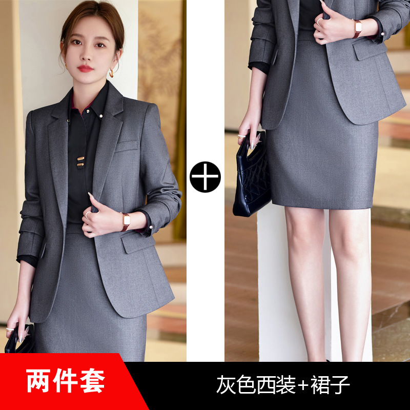 Picture of Spring and Autumn suit suit women's autumn and winter temperament goddess Fan small professional manager jacket formal wear front desk work clothes