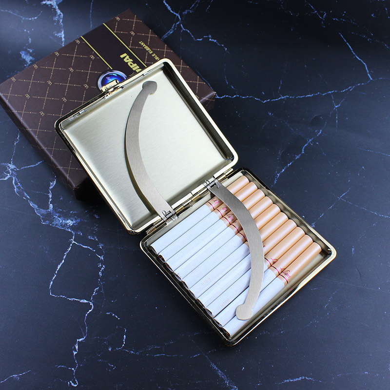 Picture of Your 20 alligator leather high-grade leather cigarette case personality cigarette case metal cigarette case manufacturers cross-border wholesale
