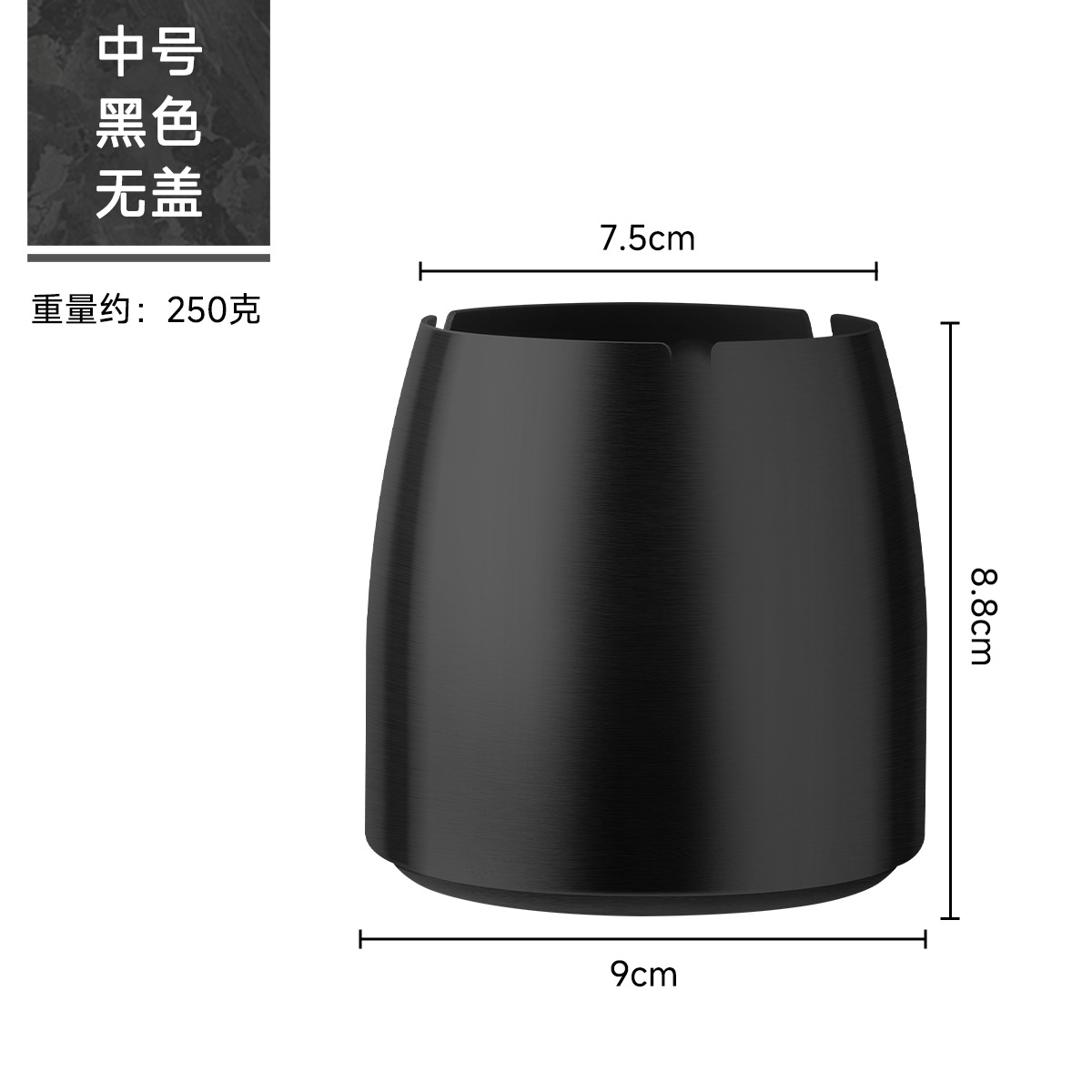 Picture of Wholesale titanium-plated stainless steel ashtray with lid thickened and raised anti-fly ash Internet cafe bar KTV office laser