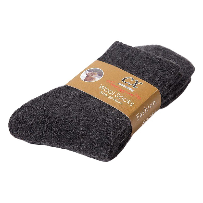 Wool Socks Men's Thickeneded Velvet Winter Warm Terry Socks Men's Mid-Calf Cashmere Winter Thick Socks Long Socks