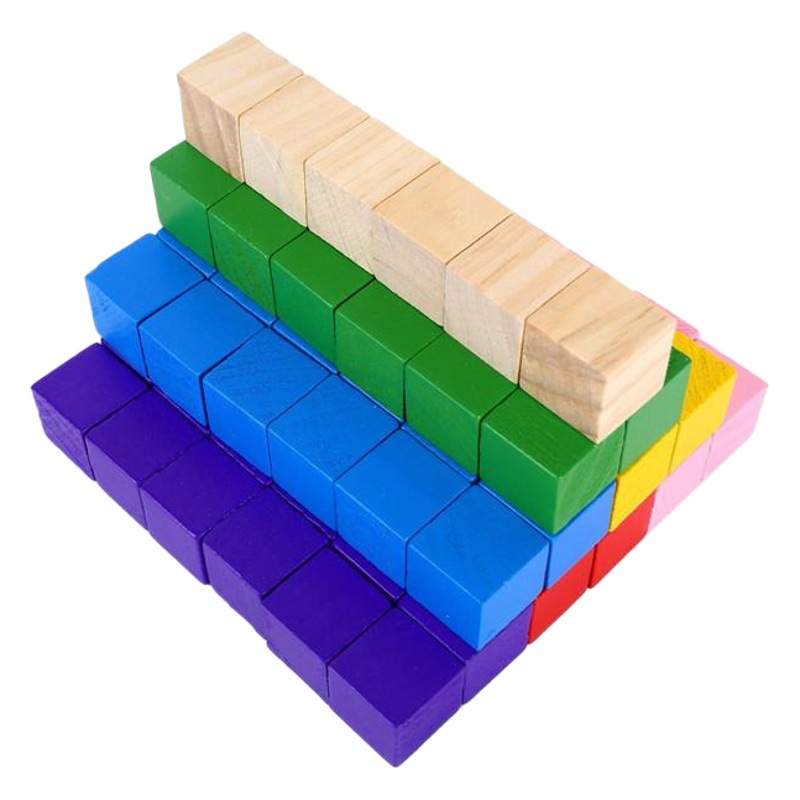 Picture of Cubic Pine Wood Block Pine Cubic Small Wood Block Solid Wood Building Block Pine diy Handmade Model Making Material