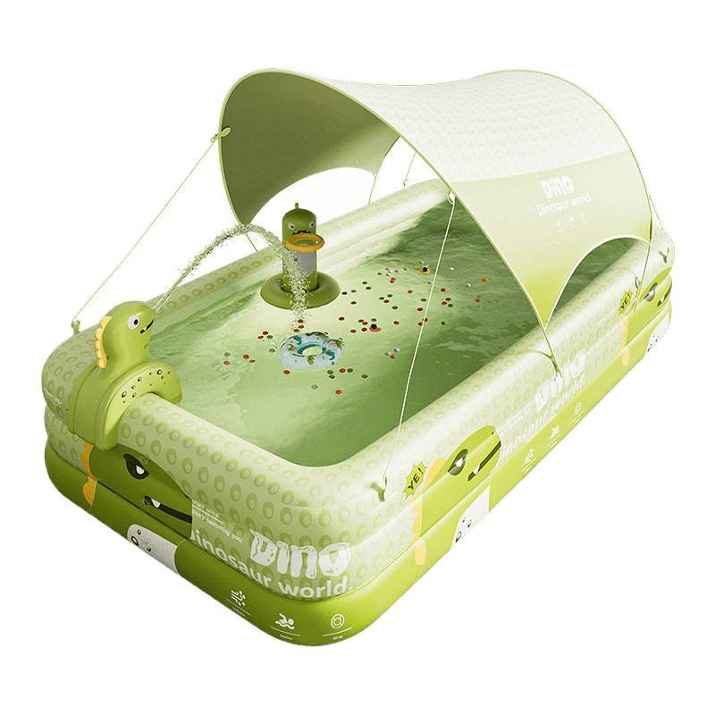 Picture of *New children's inflatable swimming pool home user's large sunscreen sunshade pool thickened baby play swimming