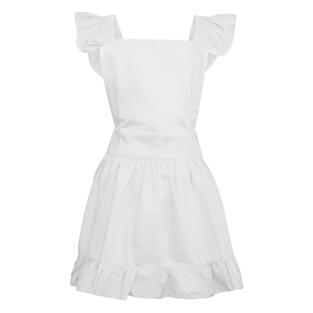 Amazon Apron White Dress Workwear Japanese-Style Role-Playing Maid Sleeveless Versatile Japanese-Style Maid