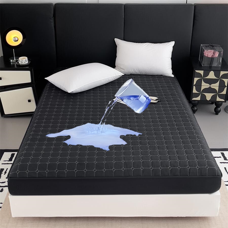 Cross-border Amazon, shein, temu, AliExpress solid color embossing ultrasonic cotton waterproof bed hat competition.