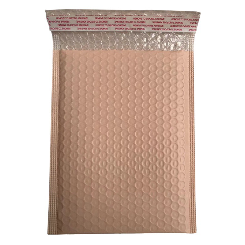 Nude Pink Co-Extruded Film Bubble Bag Express Foam Bag Bubble Wrap Envelope Packaging Bag Packaging Material Bubble Wrap Thickeneding